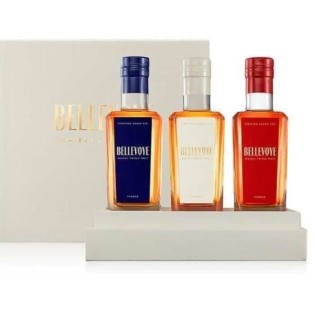 BELLEVOYE - Whisky -  Origine : France - Coffret Tricolore Découverte Bleu, Blanc Rouge - 3 * 20 cl