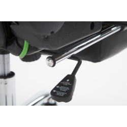 Sedia ufficio Racing Limit in similpelle Nero/verde,Con poggiapiedi