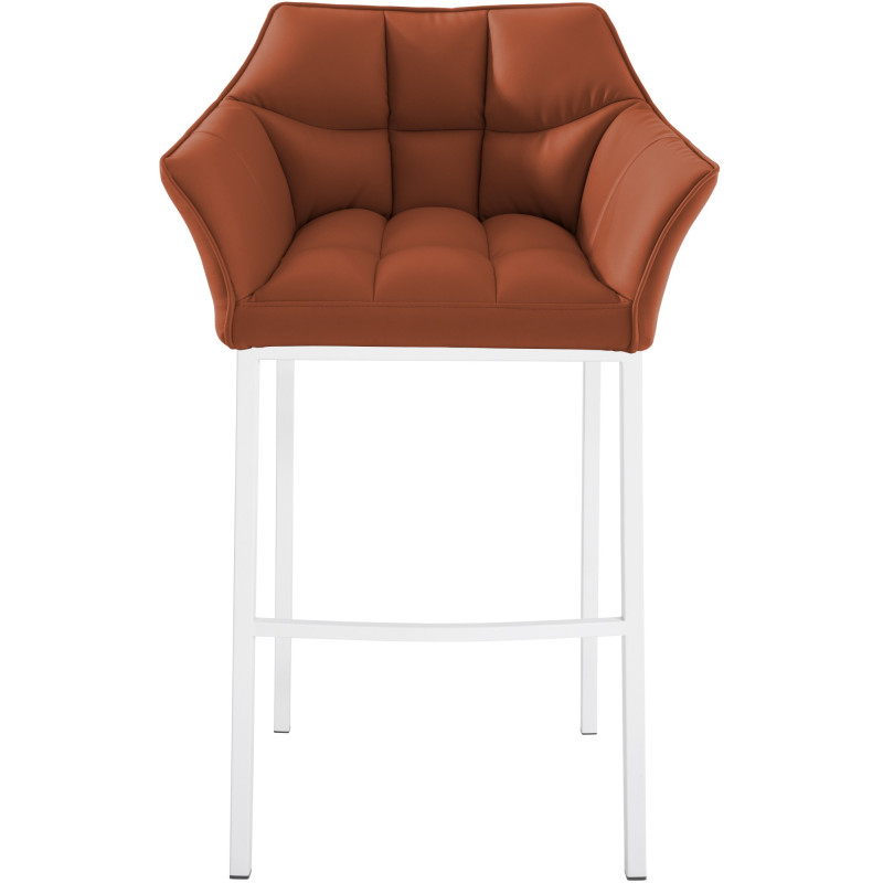 Tabouret de bar Damaso avec structure à 4 pieds, marron clair