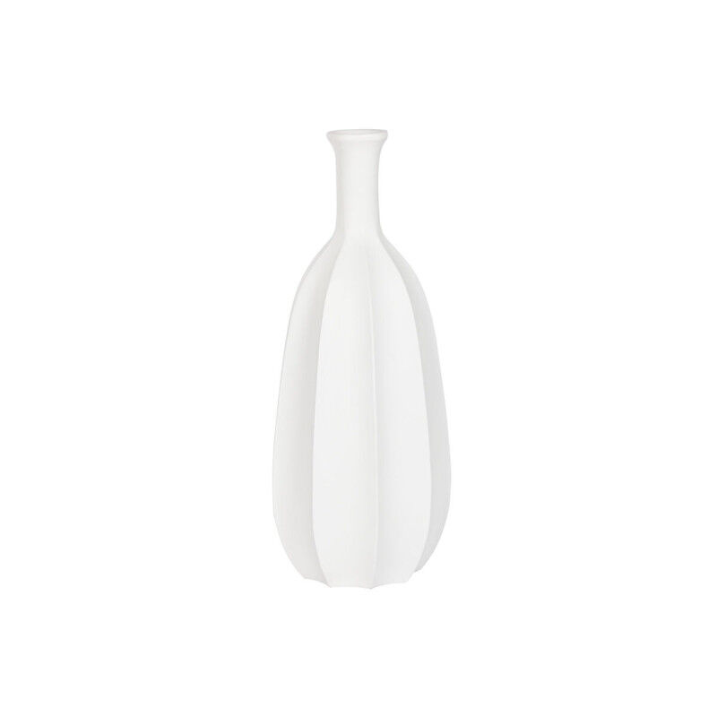 Vase Home ESPRIT Blanc Fibre de Verre 30 x 30 x 80 cm