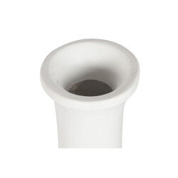 Vase Home ESPRIT Blanc Fibre de Verre 30 x 30 x 80 cm