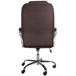 Fauteuil de bureau BIG Apollo en tissu marron