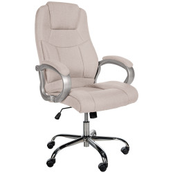 Fauteuil de bureau BIG Apollo tissu crème