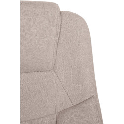 Fauteuil de bureau BIG Apollo tissu crème