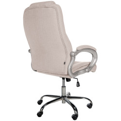 Fauteuil de bureau BIG Apollo tissu crème