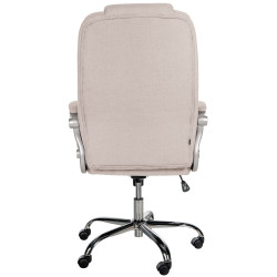 Fauteuil de bureau BIG Apollo tissu crème