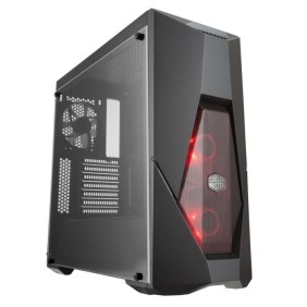 COOLER MASTER LTD BOITIER PC MasterBox K500L - avec RED LED fan - Noir - Verre trempé - Format ATX (MCB-K500L-KANN-S00)