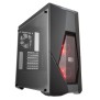 COOLER MASTER LTD BOITIER PC MasterBox K500L - avec RED LED fan - Noir - Verre trempé - Format ATX (MCB-K500L-KANN-S00)