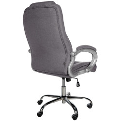 Silla De Oficina XXL Apoll En Tela Gris