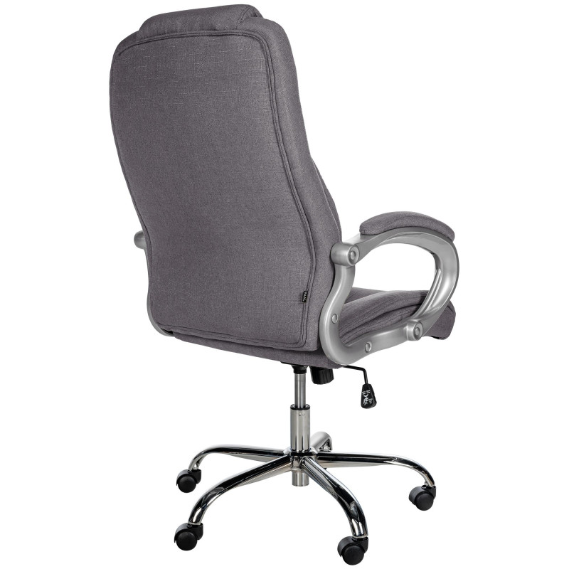 Silla De Oficina XXL Apoll En Tela Gris