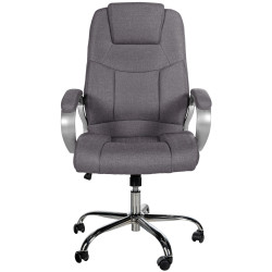 Fauteuil de bureau BIG Apollo en tissu gris