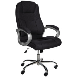 Fauteuil de bureau BIG Apollo en tissu noir