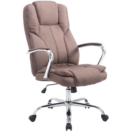 Fauteuil de bureau BIG Xanthos en tissu marron