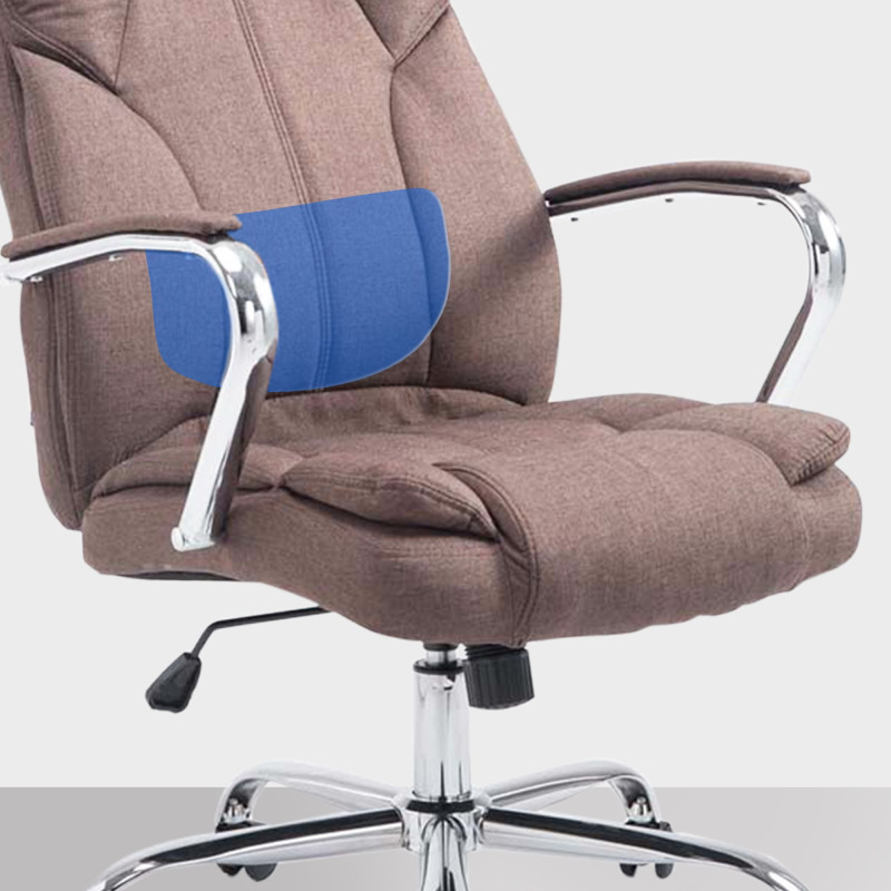 Silla De Oficina XXL Xanthos En Tela Marrón