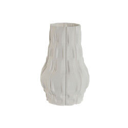 Vase Home ESPRIT Blanc Grès...
