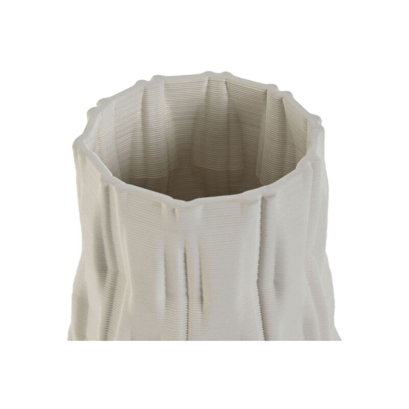 Vase Home ESPRIT Blanc Grès Moderne 14,5 x 14,5 x 24 cm