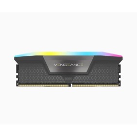 Mémoire RAM - CORSAIR - Vengeance RGB DDR5 - 32GB 2x16GB DIMM - 6000 MHz - 1,40V - Gris (CMH32GX5M2B6000Z30K)