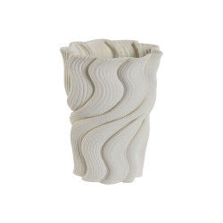 Vase Home ESPRIT Blanc Grès...