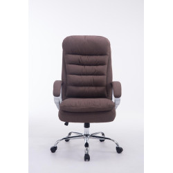 Fauteuil de bureau BIG Vancouver en tissu marron