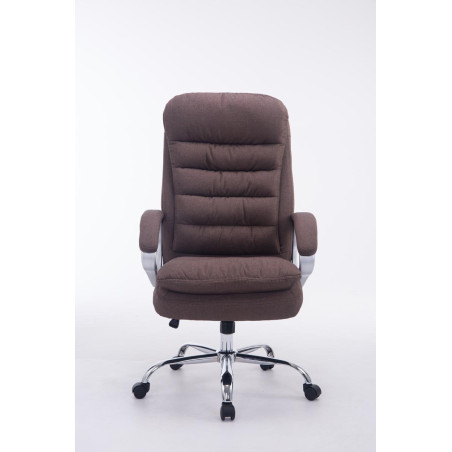 Fauteuil de bureau BIG Vancouver en tissu marron