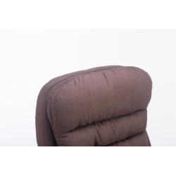 Fauteuil de bureau BIG Vancouver en tissu marron