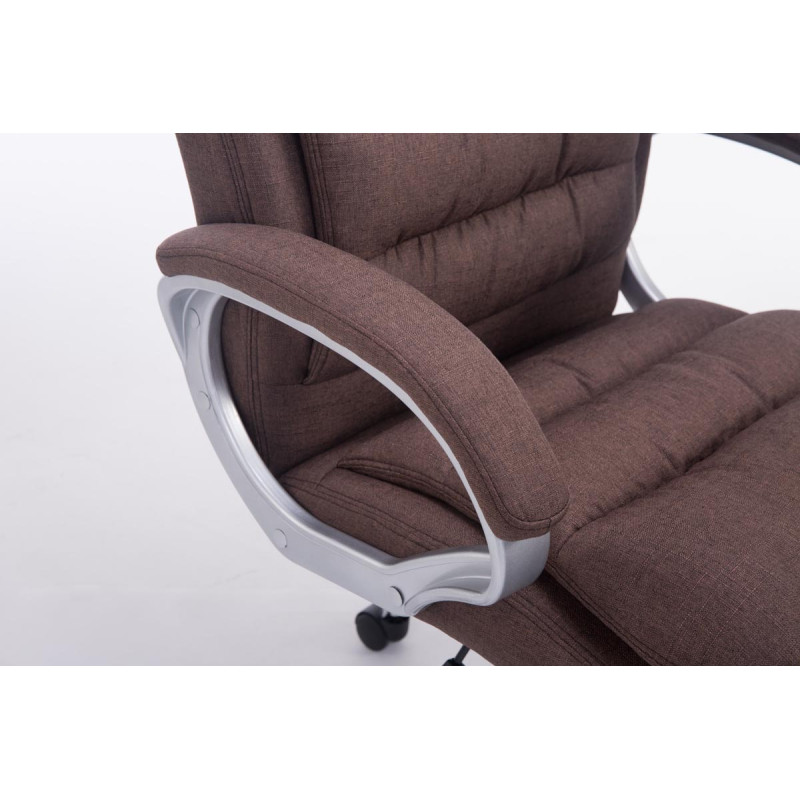 Fauteuil de bureau BIG Vancouver en tissu marron