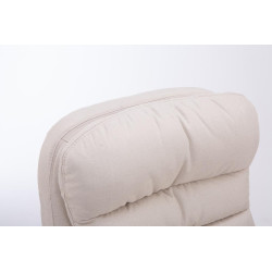 Fauteuil de bureau BIG Vancouver tissu crème