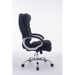 Grande chaise de bureau Vancouver, tissu noir