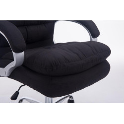 Fauteuil de bureau BIG Vancouver en tissu noir