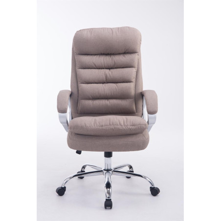 Fauteuil de bureau BIG Vancouver tissu taupe