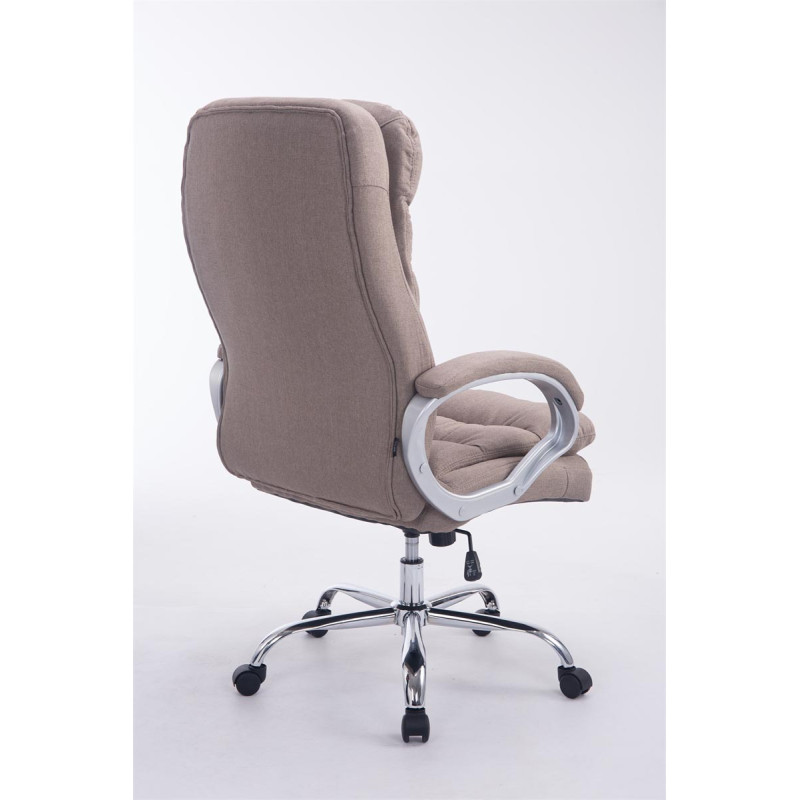 Fauteuil de bureau BIG Vancouver tissu taupe