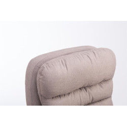 Sedia da ufficio XXL Vancouver tessuto Tortora