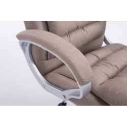 Sedia da ufficio XXL Vancouver tessuto Tortora