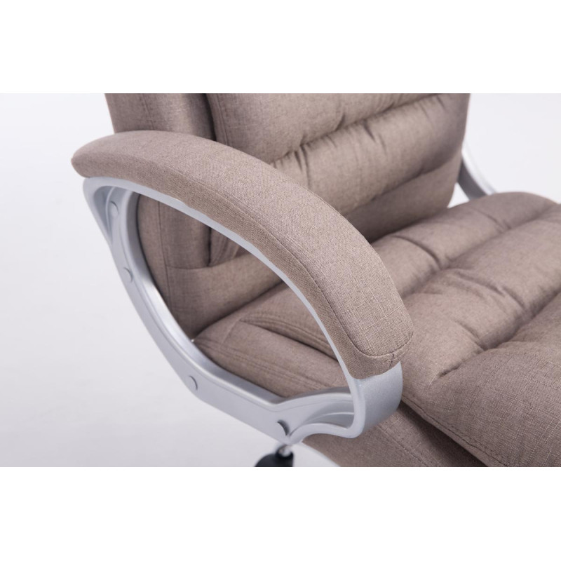 Fauteuil de bureau BIG Vancouver tissu taupe