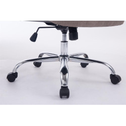 Sedia da ufficio XXL Vancouver tessuto Tortora