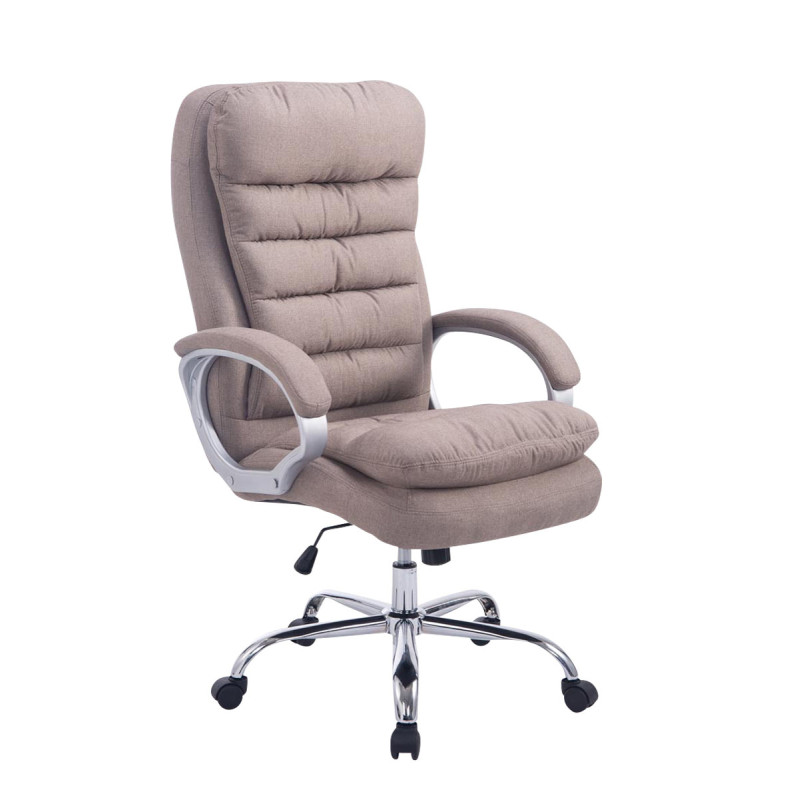 Fauteuil de bureau BIG Vancouver tissu taupe