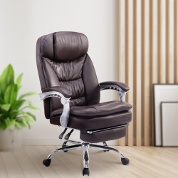 Silla de oficina XL Troy Marrón