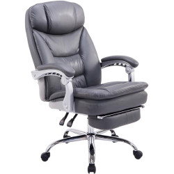 Sedia ufficio XL Troy in similpelle grigio