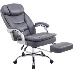 Sedia ufficio XL Troy in similpelle grigio