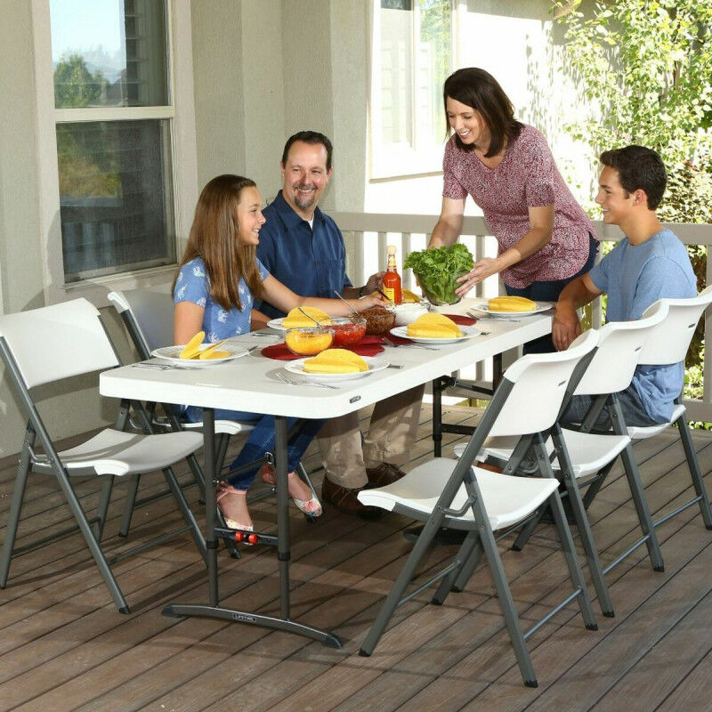 Table Piable Lifetime Blanc Plastique (Reconditionné B)