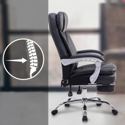 Silla de oficina XL Troy Negro