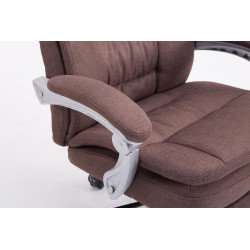 Sedia da ufficio XL Troy tessuto marrone