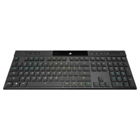 Clavier Gaming Mécanique Ultrafin - AZERTY - CORSAIR - K100 AIR WIRELESS - Rétroéclairage LED RGB - Noir (CH-913A01U-FR)