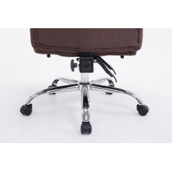Sedia da ufficio XL Troy tessuto marrone