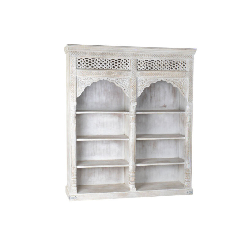 Étagère Home ESPRIT Blanc Bois de manguier Bois MDF 180 x 40 x 200 cm