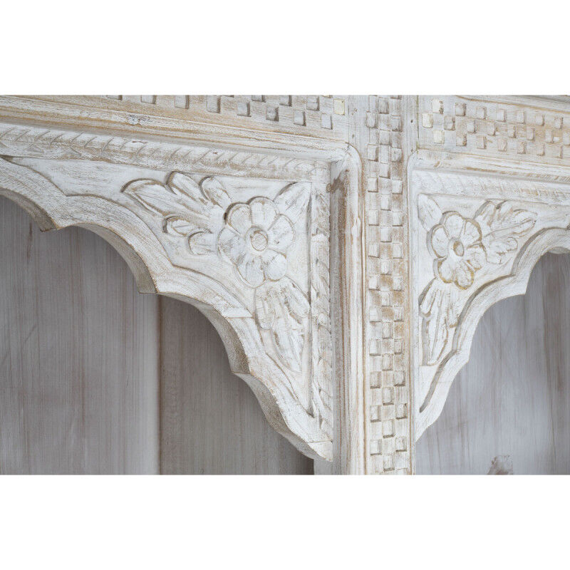 Étagère Home ESPRIT Blanc Bois de manguier Bois MDF 180 x 40 x 200 cm