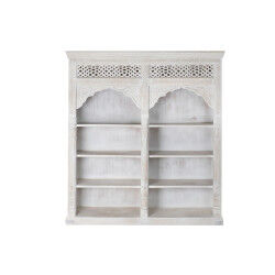 Étagère Home ESPRIT Blanc Bois de manguier Bois MDF 180 x 40 x 200 cm