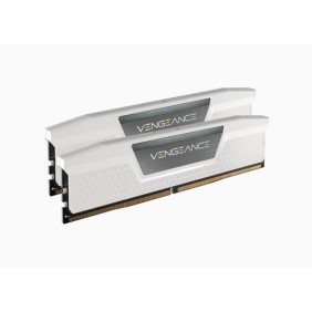 Mémoire RAM - CORSAIR - Vengeance DDR5 - 32GB 2x16GB DIMM - 5200 MHz - 1,25V - Blanc (CMK32GX5M2B5200C40W)