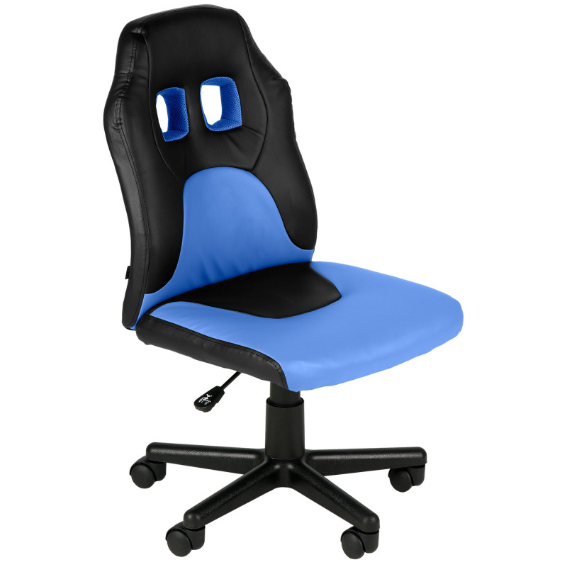 Fauteuil de bureau pour enfants Fun noir/bleu