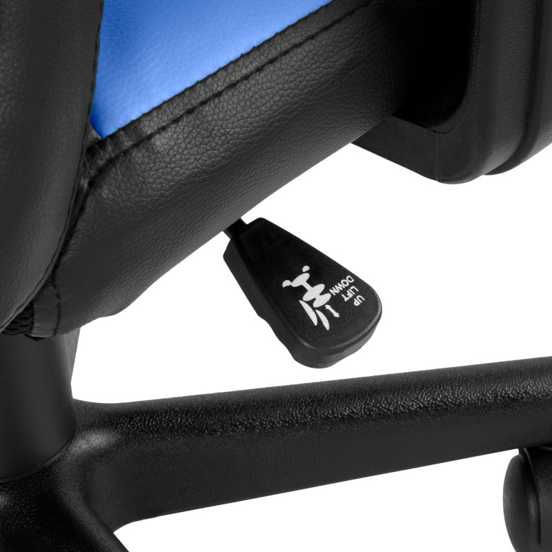 Fauteuil de bureau pour enfants Fun noir/bleu